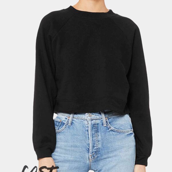 Bella + Canvas Women's Cropped Crewneck Sweatshirt Thumbnail