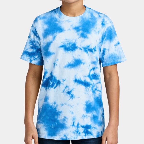 Port & Company Youth Crystal 100% Cotton Tie-Dye T-shirt Thumbnail