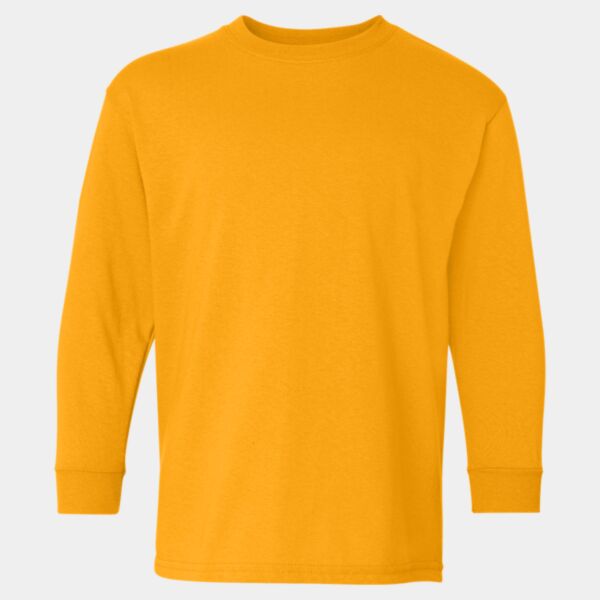 Gildan Youth 100% Cotton Long Sleeve T-shirt Thumbnail