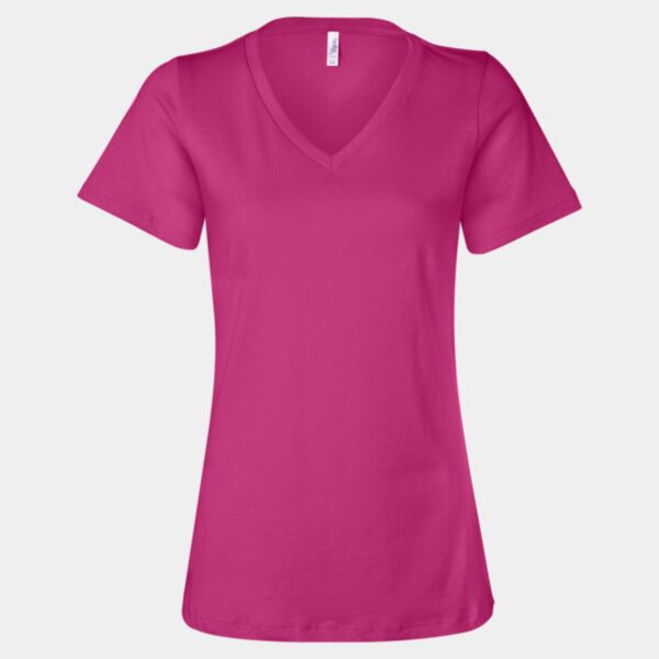 Bella + Canvas Women’s Jersey V-Neck T-shirt Thumbnail